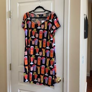 NWT Ronni Nicole Cocktail print dress short sleeve